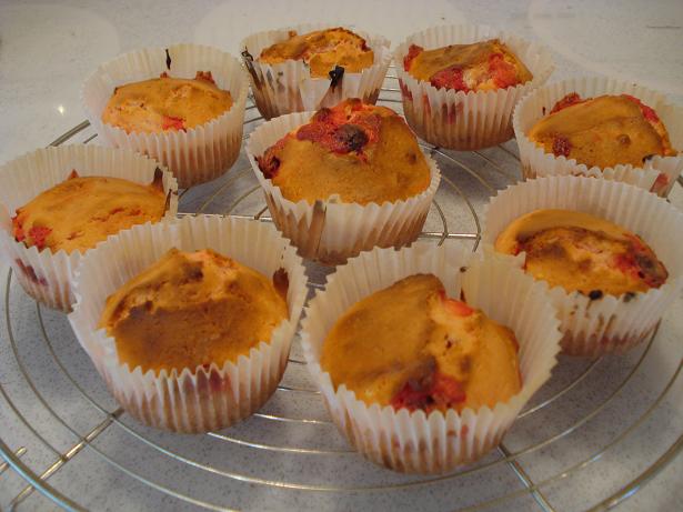Kimberly's Red M&M Muffins